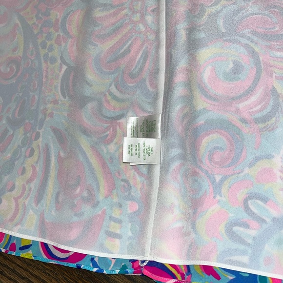 NWOT Lilly Pulitzer Psychedelic Sunshine Dusk Lela Silk Dress Small 100% Silk - Picture 8 of 8